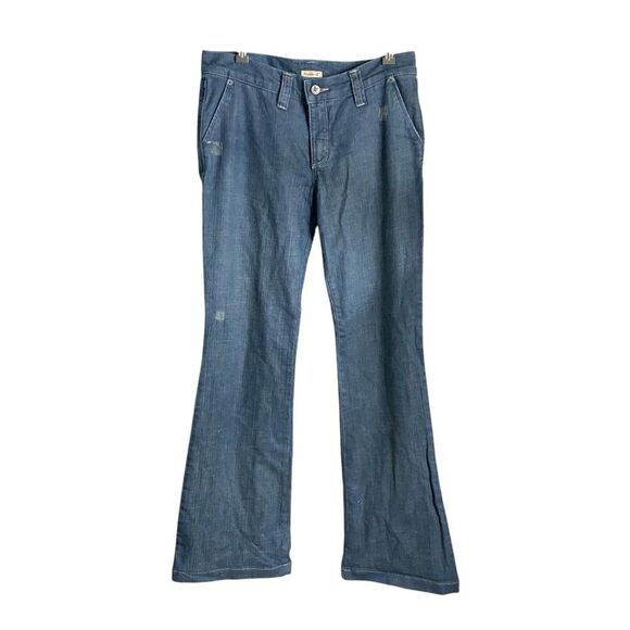 Frankie B. Butterfly Flare Jeans Women's Size 8 Tall Y2K Bling Hippie Boho Blue - Picture 2 of 13